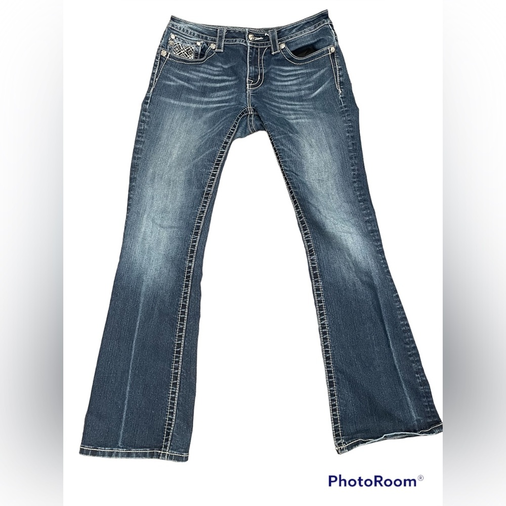 Miss me rhinestones jeans boot size 30